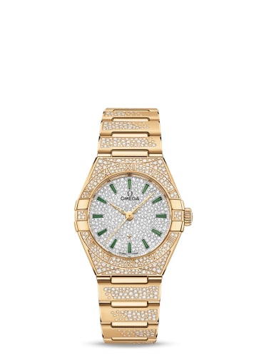 Omega Constellation Manhattan 29 Co-Axial Master Chronometer Yellow Gold / Snow / Bracelet