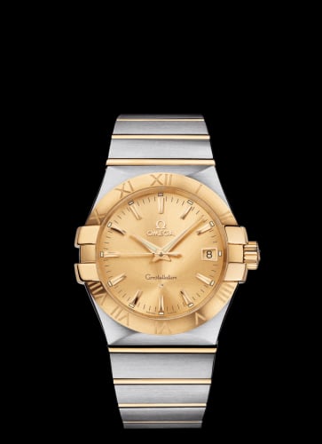 Omega Constellation Quartz 35 Stainless Steel / Yellow Gold / Champagne