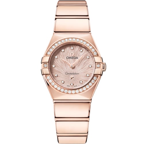 Omega Constellation Manhattan 28 Quartz Sedna Gold - Diamond / Rose Supernova
