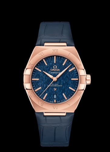 Omega Constellation Master Chronometer 39 Sedna / Blue / Alligator