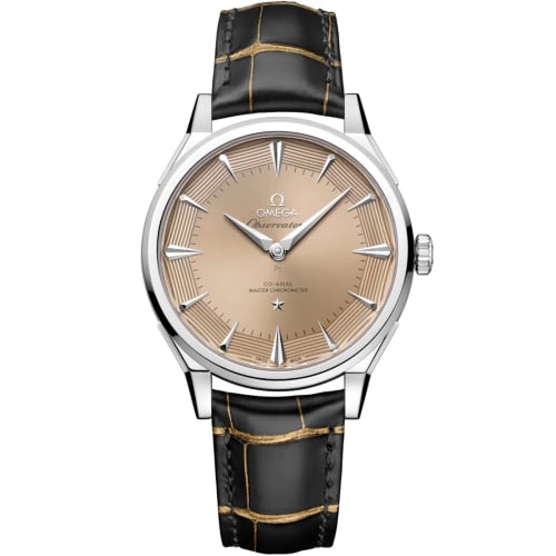 Omega Constellation Observatory Platinum / Salmon
