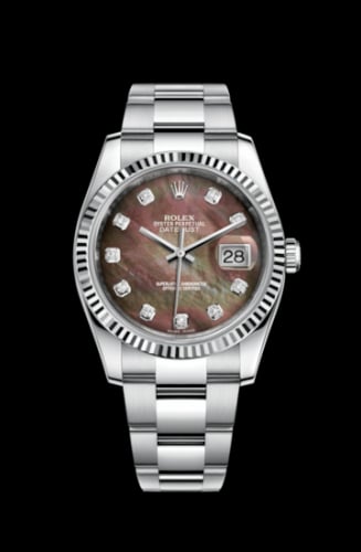 Rolex Datejust 36 Stainless Steel Fluted / Oyster / Brown MOP