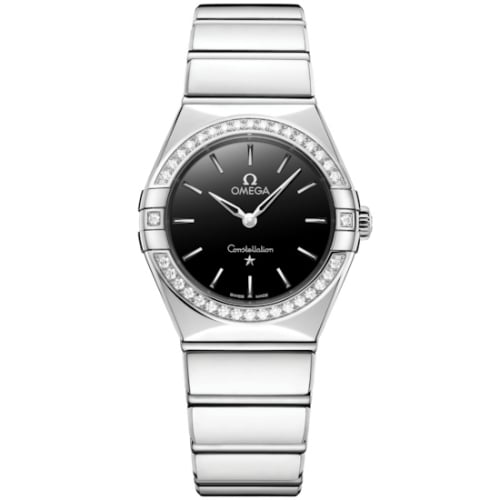 Omega Constellation 28 Quartz Stainless Steel -Diamond / Black