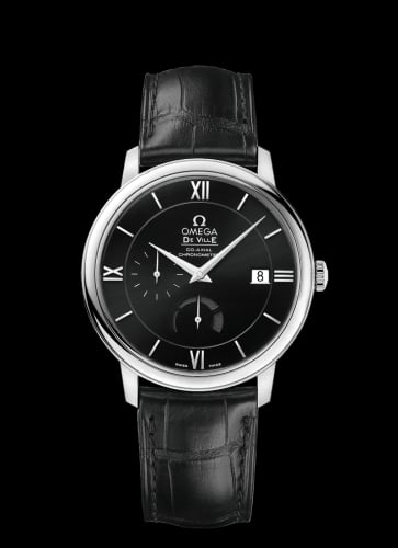 Omega De Ville Prestige Co-Axial 39.5 Power Reserve Stainless Steel / Black