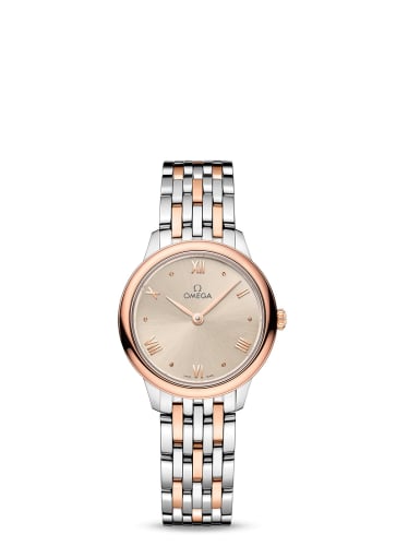 Omega De Ville Quartz 27.5 Stainless Steel - Sedna Gold / Beige / Bracelet