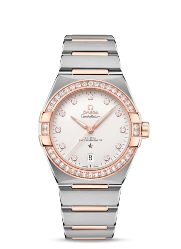 Omega Constellation Master Chronometer 39 Stainless Steel / Sedna - Diamond / Silver / Bracelet