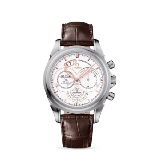 Omega De Ville Co-Axial 41 Chronoscope Stainless Steel / White / St Moritz