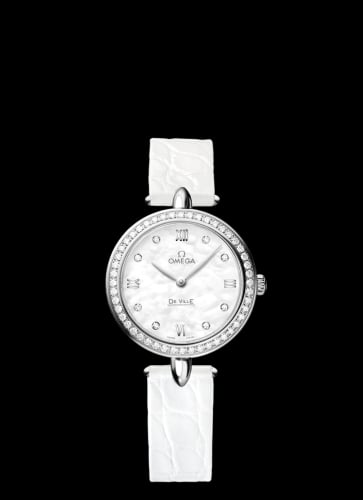 Omega De Ville Prestige Dewdrop Quartz 27.4 Stainless Steel / MOP / Diamond