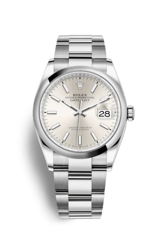 Rolex Datejust 36 Stainless Steel / Domed / Silver / Oyster