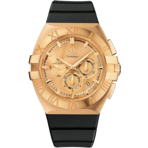 Omega Constellation Co-Axial 41 Chronograph Double Eagle Yellow Gold / Champagne / Beijing 2008