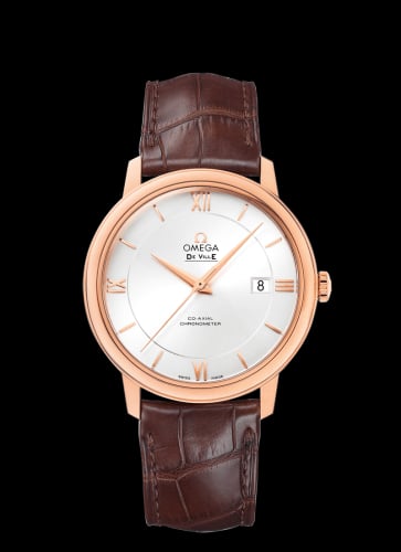Omega De Ville Prestige Co-Axial 39.5 Red Gold / Silver