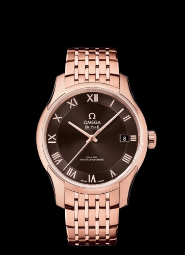 Omega De Ville Hour Vision Master Chronometer Sedna Gold / Brown / Bracelet