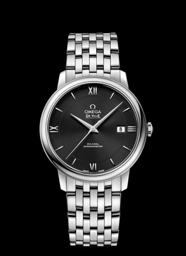 Omega De Ville Prestige Co-Axial 39.5 Stainless Steel / Black / Bracelet