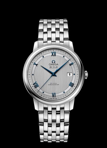 Omega De Ville Prestige Co-Axial 39.5 Stainless Steel / Vintage Silver / Bracelet