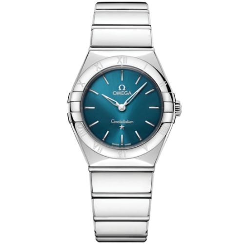 Omega Constellation 28 Quartz Stainless Steel / Peacock Blue