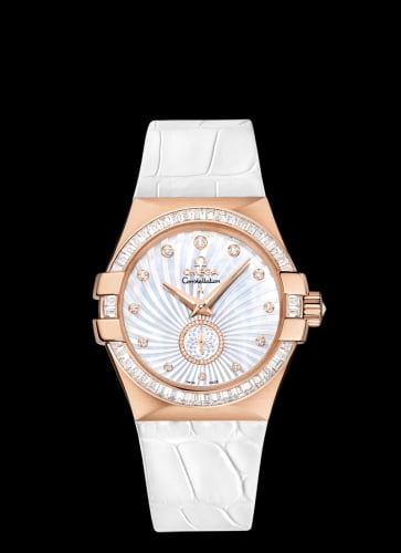 Omega Constellation Co-Axial 35 Small Seconds Red Gold / Diamond / MOP Supernova