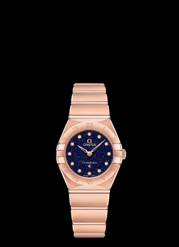 Omega Constellation Manhattan 25 Quartz Sedna Gold / Aventurine