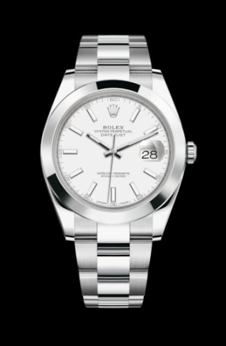 Rolex Datejust 41 Stainless Steel Smooth / Oyster / White