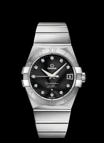 Omega Constellation Co-Axial 38 Stainless Steel / Black