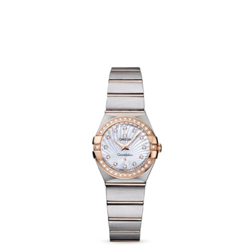 Omega Constellation Quartz 24 Brushed Stainless Steel / Red Gold / Diamond / MOP Supernova