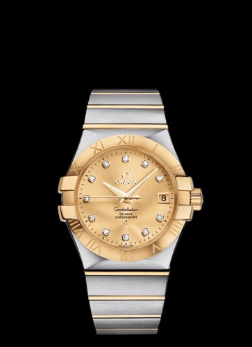 Omega Constellation Co-Axial 35 Stainless Steel / Yellow Gold / Champagne