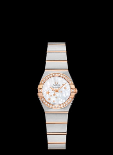 Omega Constellation Quartz 24 Brushed Stainless Steel / Red Gold / Diamond / MOP Stars