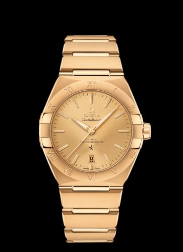 Omega Constellation Master Chronometer 39 Yellow Gold / Champagne / Bracelet