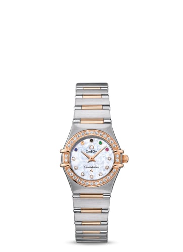 Omega Constellation Quartz 22.5 Stainless Steel / Red Gold / Diamond / Beijing Olympics 2008