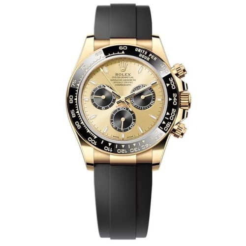 Rolex Cosmograph Daytona Yellow Gold - Cerachrom / Champagne - Black / Oysterflex
