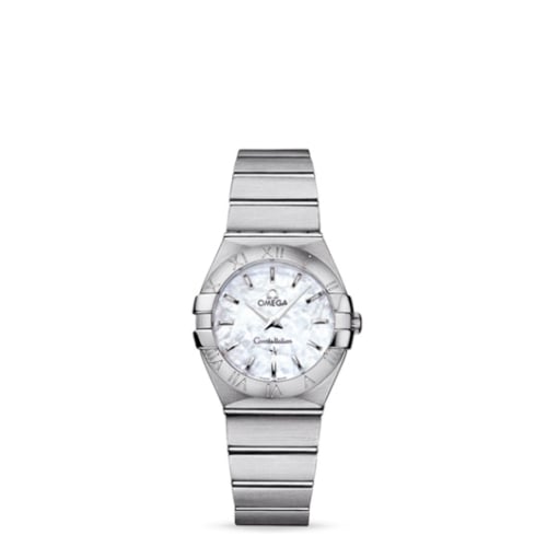 Omega Constellation Quartz 27 Brushed Stainless Steel / MOP