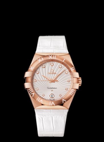 Omega Constellation Quartz 35 Red Gold / White Supernova / Alligator