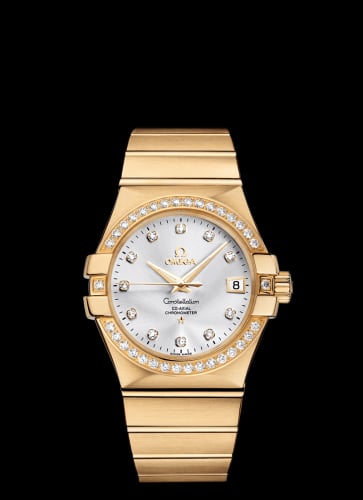 Omega Constellation Co-Axial 35 Yellow Gold / Diamond / Silver