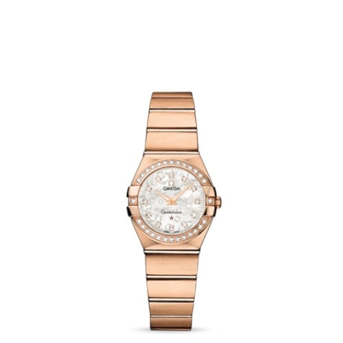 Omega Constellation Quartz 24 Brushed Red Gold / Diamond / MOP Omega