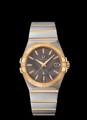 Omega Constellation Co-Axial 35 Stainless Steel / Yellow Gold / Grey