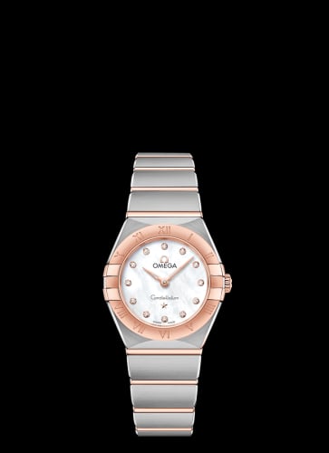 Omega Constellation Manhattan 25 Quartz Stainless Steel / Sedna Gold / MOP