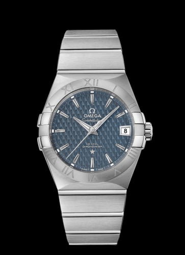 Omega Constellation Co-Axial 38 Stainless Steel / Blue Lozenge