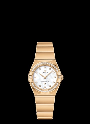 Omega Constellation Manhattan 25 Quartz Yellow Gold / MOP / Diamond