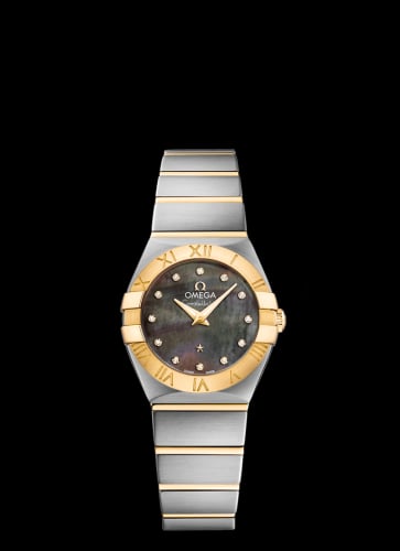 Omega Constellation Quartz 24 Stainless Steel / Yellow Gold / Grey MOP