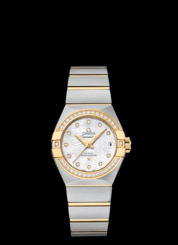 Omega Constellation Co-Axial 27 Brushed Stainless Steel / Yellow Gold / Diamond / MOP