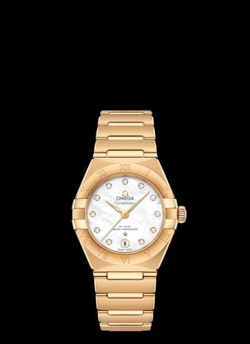 Omega Constellation Manhattan 29 Co-Axial Master Chronometer Yellow Gold / MOP