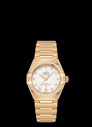 Omega Constellation Manhattan 29 Co-Axial Master Chronometer Yellow Gold / Silver /Diamond