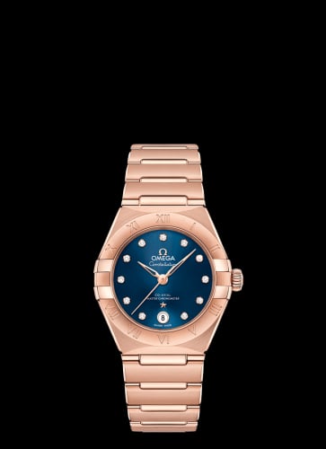 Omega Constellation Manhattan 29 Co-Axial Master Chronometer Sedna Gold / Blue