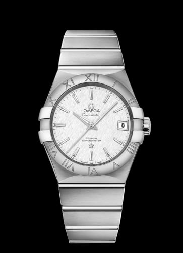 Omega Constellation Co-Axial 38 Stainless Steel / Silver Slik