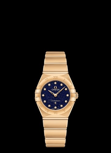 Omega Constellation Manhattan 25 Quartz Yellow Gold / Aventurine