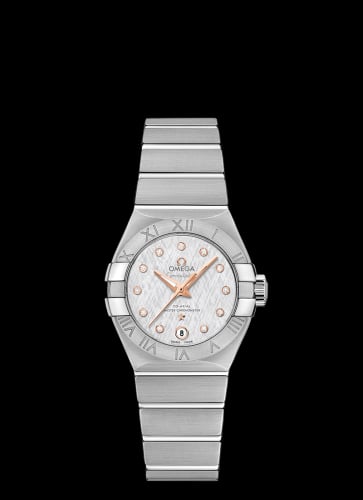 Omega Constellation Co-Axial Master Chronometer 27 Stainless Steel / Silver Silk-Diamond