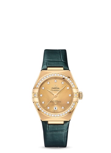 Omega Constellation Manhattan 29 Co-Axial Master Chronometer Yellow Gold / Diamond / Champagne - Diamond