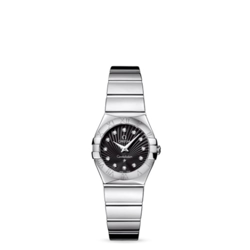 Omega Constellation Quartz 24 Polished Stainless Steel / Black Supernova