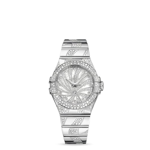 Omega Constellation Co-Axial 31 White Gold / Snow / Diamond Supernova