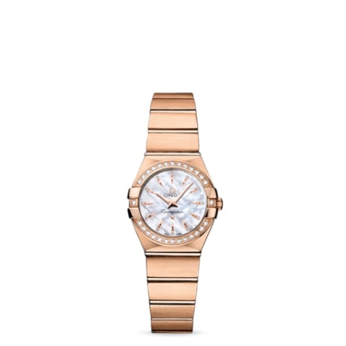 Omega Constellation Quartz 24 Brushed Red Gold / Diamond / MOP