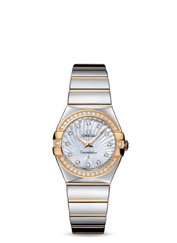 Omega Constellation Quartz 27 Polished Stainless Steel / Yellow Gold / Diamond / MOP Supernova